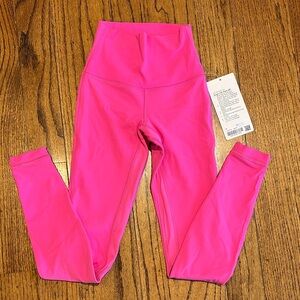NWT! Lululemon Align HR Pant 28” legging Sonic Pink Size 0
